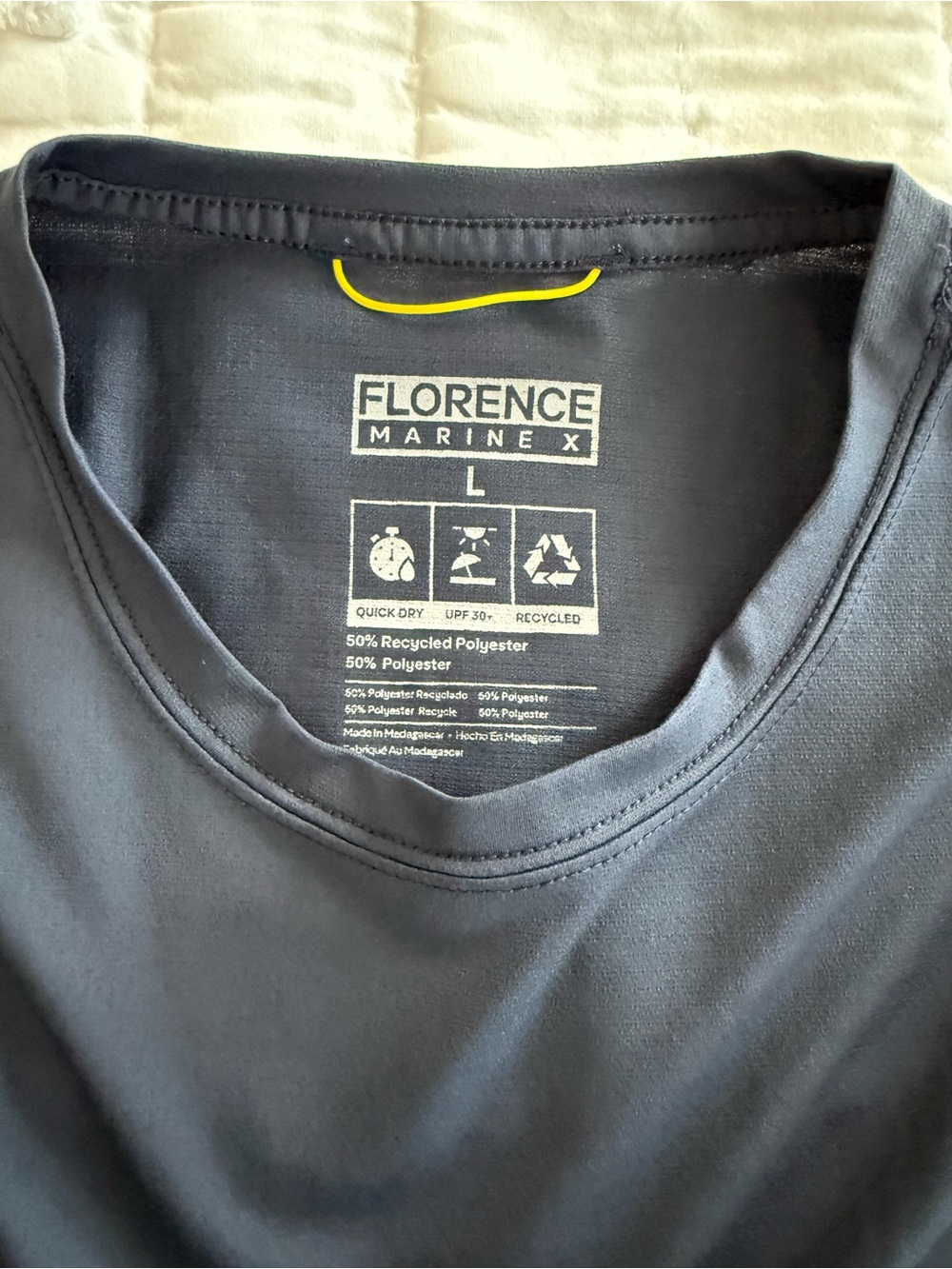 Florence Marine X Navy Performance Tee - L